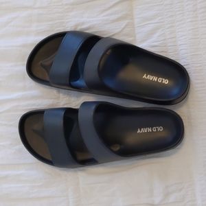 Old Navy Solid-Color Eva Double-Strap Slide Sandals For Women | 7